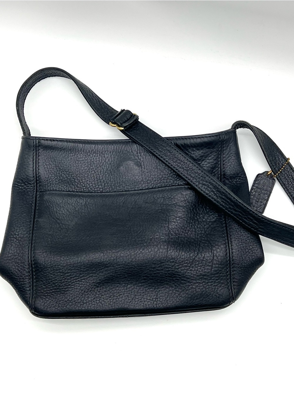 Vintage Coach Sonoma 4922 Black Pebbled Leather Shoulder Bag